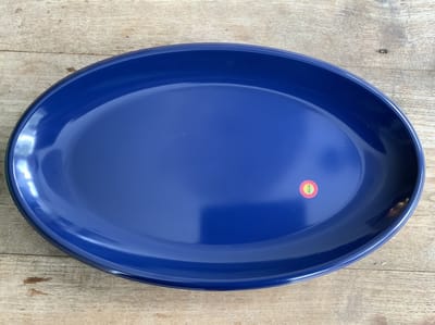 Melamine ovale schaal, donker blauw, large