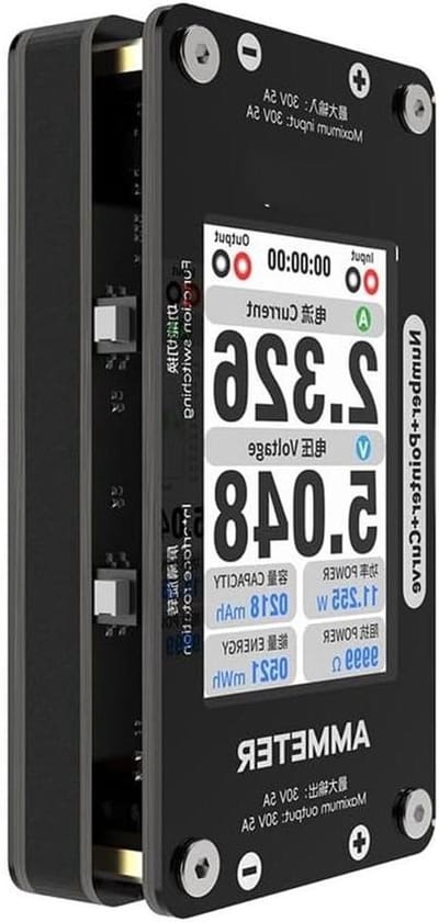 Digitale Ampèremeter - Spanning Stroom Tester - Elektronica Reparatie - Hoge Vernieuwingsfrequentie - 94 x 50 x 22 mm - Zwart