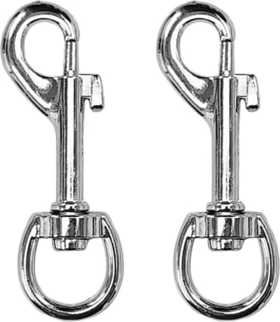 Fako Bijoux - Musketonhaak - Karabijnhaak - Sleutelhanger - Musketon Haak - Karabijn Sluiting - 68x22mm - Zilverkleurig - 2 Stuks