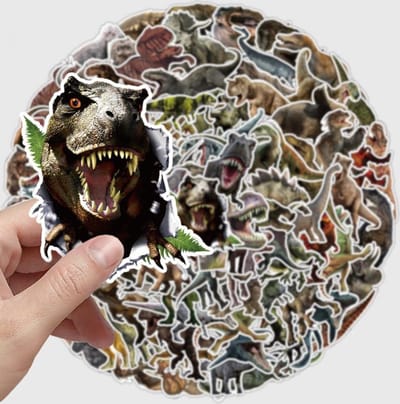 Dinosaurus Stickers set - 100 stuks voor volwassenen en kinderen - Realistische Dino's - Kleurvast & Verwijderbaar