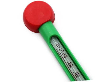 Bodemthermometer - Compostmeter - Plantenmonitoring - Ingebouwde glazen staaf - 32 cm - Groen