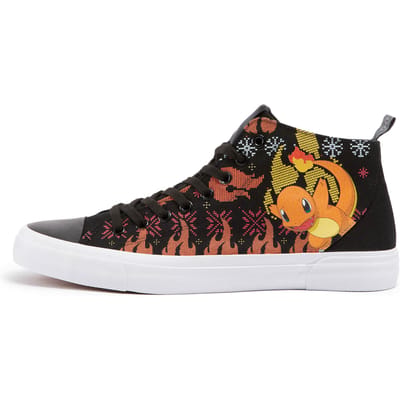 Pokémon Winter Charmander High Top - Black - UK 3 / EU 35.5 / US Men's 3.5 / Women's 5