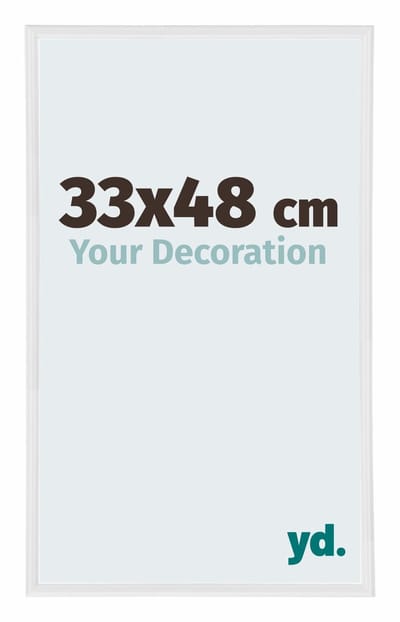 Your Decoration - Puzzellijst 33x48 cm - Wit Hoogglans - Puzzellijst 500-1000 stukjes - Kunststof Fotolijst - Annecy