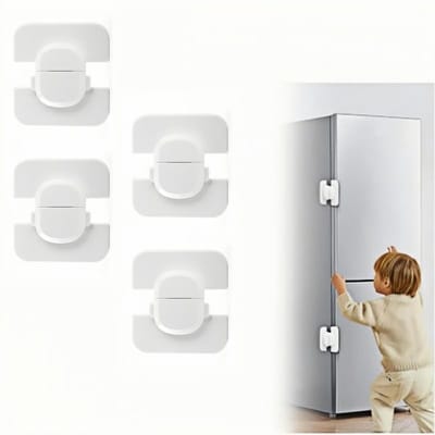 Dailygoods - Zelfklevende Koelkast Beveiliging voor Kinderen (4 Stuks)