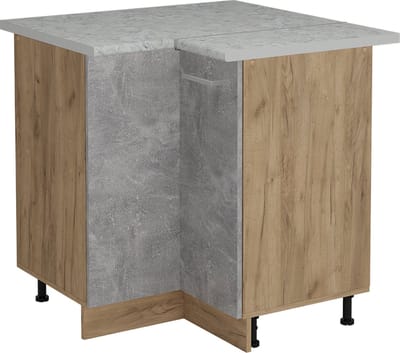 Vicco R-Line Hoekkast – 75.6 cm WB Marmer Beton