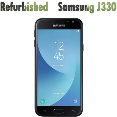 Gereviseerd Samsung Origineel Samsung Galaxy J3 (2017) J330F 4G 13MP 2GB RAM 16GB ROM Mobiele Telefoon met Enkele SIM/Dubbele SIM simple set zwart