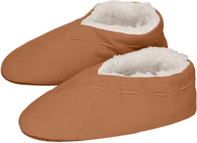 ATTREZZO® Pantoffels Dames - Spaanse Sloffen - Maat 36/37 - Cognac - Heerlijk warm!