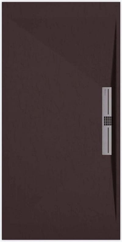 Sanifun douchebak Stone Side Chocolate Slate 900 x 900 S