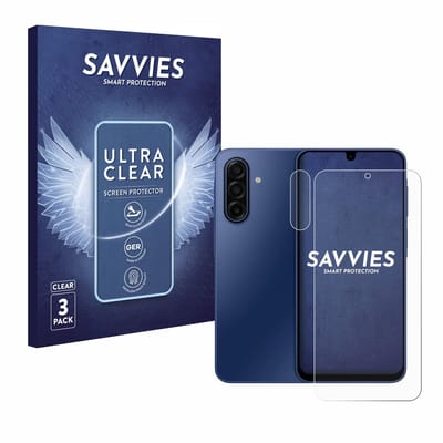Savvies - Screenprotector voor Samsung Galaxy A17 4G (Voor+Camera) - Folie Beschermfolie transparant 6 Stuks