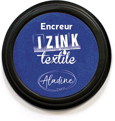 Encreur Izink Textile Bleu Foncé Indigo