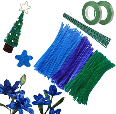 Creatief knutselmateriaal: 360 stukjes pijpenragers voor kinderen, bloemen maken, ambachtelijke accessoires en knutselprojecten