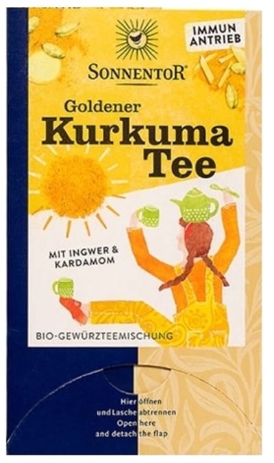 Sonnentor - Gouden Kurkuma Thee bio - 18 zakjes