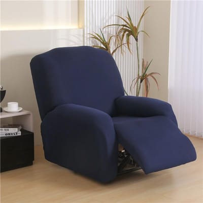 4 Stuks/set Relaxfauteuil Hoes Stretch Effen Kleur Lazy Boy Fauteuil Slipcovers Bankhoezen voor Woonkamer Decoratie 1-Seater