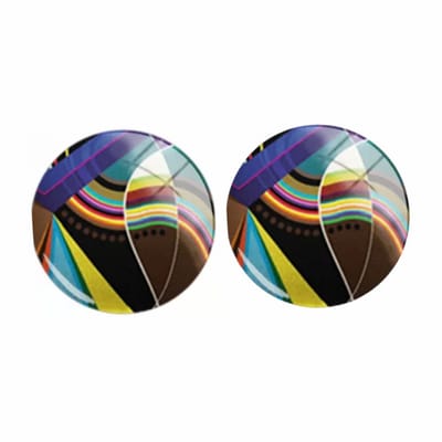 Clip Oorbellen -Fabiola-2 cm zwart bruin