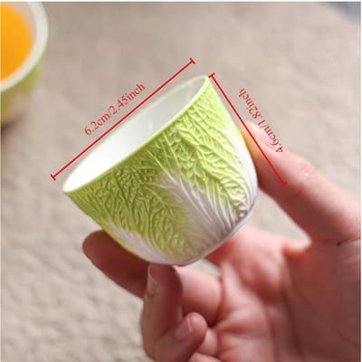 Schaap Jade Porselein Kool Kopje Pak Choi Kopje Kung Fu Thee Kopje Set Huishouden Thee Kopje Keramiek Creatieve Thee Set Passend Kleine Maat