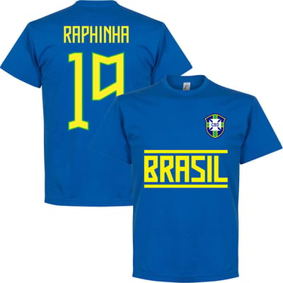 Brazilië Raphinha 19 Team T-Shirt - Blauw - S