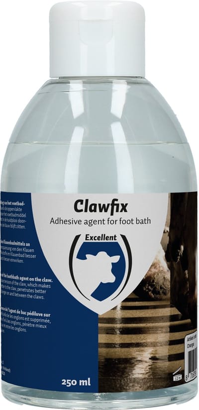 Excellent ClawFix Voetbad Hechtmiddel - 250 ml - Maakt uw voetbad nog effectiever - Neemt de oppervlakte spanning van de klauw weg - Geschikt voor schapen en rundvee