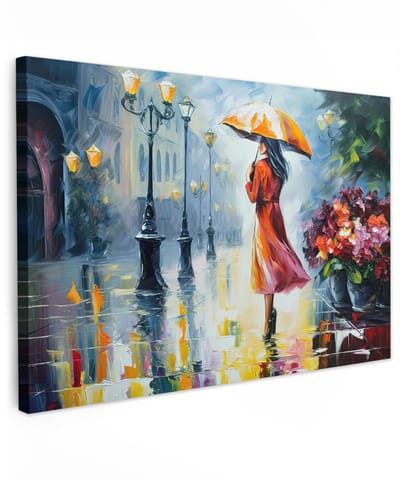 Dailygoods- Canvas Schilderij 120x80 cm - Wanddecoratie Woonkamer - Wanddecoratie Slaapkamer - Houten Frame - Robuust en Stabiel - Horizontaal Georiënteerd