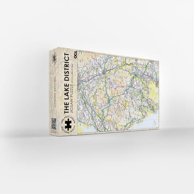 Uitdagende Legpuzzel 1000 Stukken: Gedetailleerde Kaart van Het Lake District