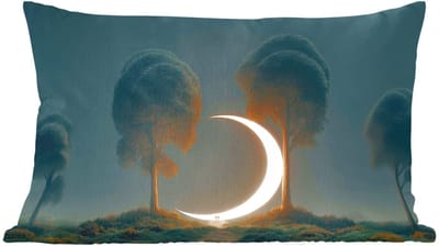 Sierkussens - Kussentjes Woonkamer - 60x40 cm - Maan - Bomen - Wandeling