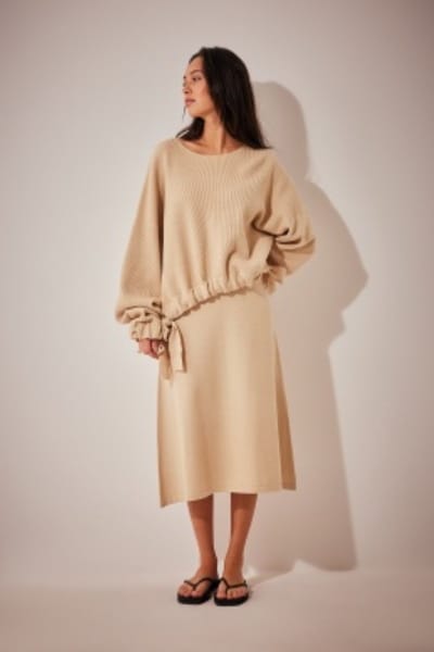 NA-KD Drawstring Knitted Sweater Dames Trui - Maat XS