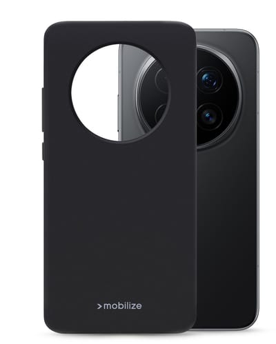 Mobilize Hoesje geschikt voor HONOR Magic 8 Pro Telefoonhoesje Flexibel TPU | Mobilize Rubber Gelly Backcover | Magic 8 Pro Case | Back Cover - Zwart