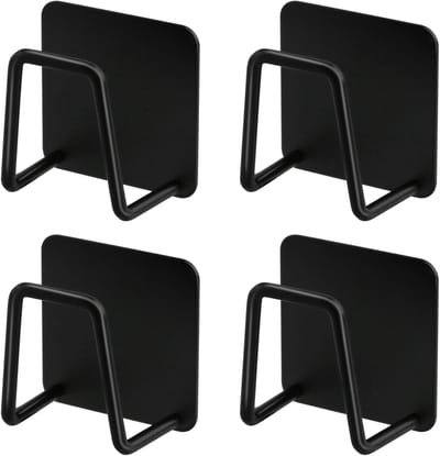 4 Stuks Sponshouders voor Keuken, Zelfklevend en Waterproof, Ideaal voor Afwasdoeken en Pannenlids Organisatie