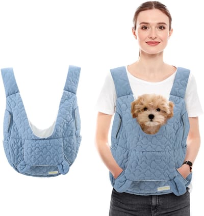 OLOEY Rugzak voor hond en kat- extra grote capaciteit- borsttas voor huisdieren- waterdicht en windbestendig- draagbaar (blauw)