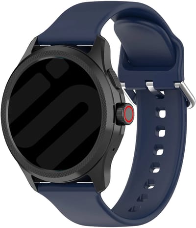 Strap-it Universele 24mm Siliconen Horlogeband geschikt voor Garmin Fenix 9 (Pro) 51mm / Fenix 8 (Pro) 51mm / Garmin Fenix 7x (Pro - Sapphire Solar) / Fenix 6x (Pro - Sapphire) / Fenix 5x (Plus) / Fenix 3 / Epix Pro (Gen 2 - 51mm) - Donkerblauw