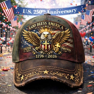250ste Verjaardag USA-Thema Honkbalpet - Verstelbare Unisex Hoed Geschikt Voor Mannen & Vrouwen, Lichtgewicht Met Symbolen One Size black