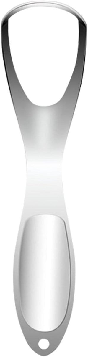 RVS Tongschraper - Ademverfrisser - Mondverzorging - Waaivormig Ontwerp - 145 cm - Zilver