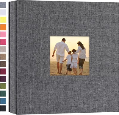 Klein Fotoalbum 4x6 Foto's Linnen Kaft 200 Foto's voor Familie en Gelegenheden