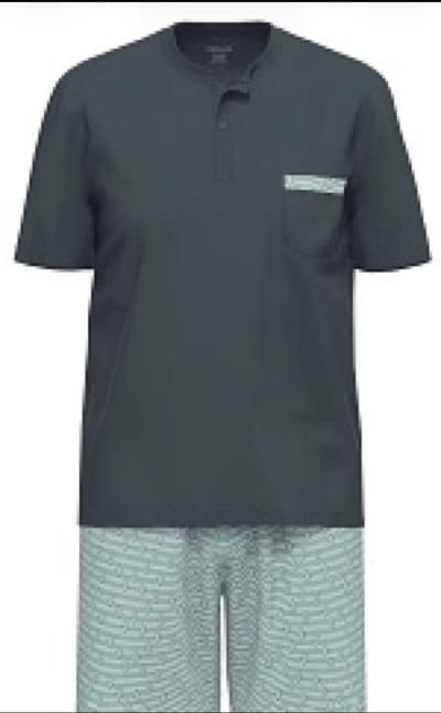 Ammann-herenpyjama korte broek-31199-L
