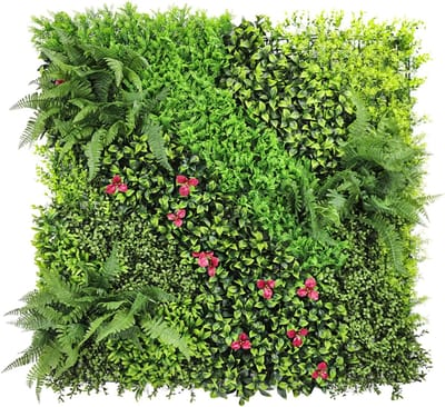Kunstmatige Buxus Panelen - Privacy Hek Scherm - Tuin Decoratie - Realistisch Klimop Bladeren - 40x40 cm - Groen