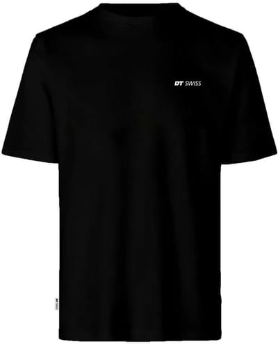 Dt Swiss Logo T-shirt Met Korte Mouwen Zwart S