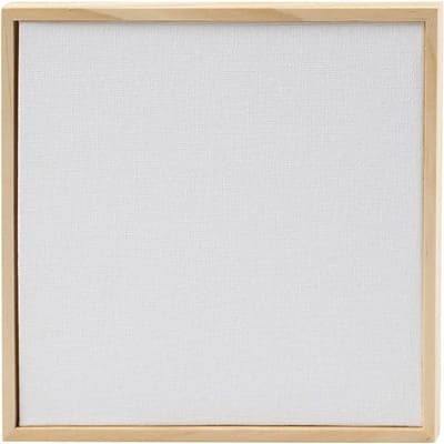 Creativ Company canvas paneel schilderen met lijst 15,8x15,8 cm wit.