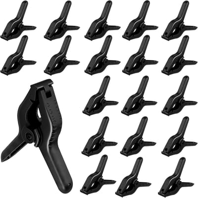 20 Stuks Plastic Klemmen, 10cm Sterke Veelzijdige Achtergrond Klemmen voor Fotografie, Houtbewerking en DIY Projecten