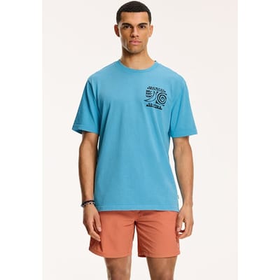 Shiwi Men Mezcal Paloma T-shirt Sky Blue Size: S | Printed T-Shirts Outlet | Heren | Blauw