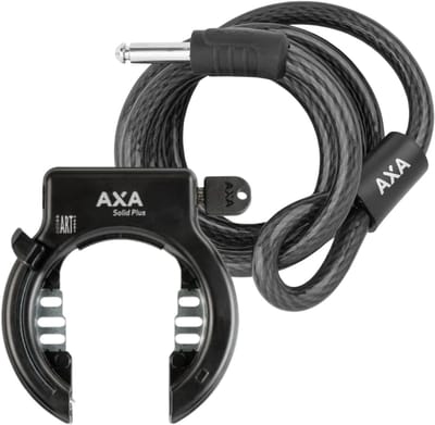 AXA Solid Plus Ringslot ART2 + AXA RLD 180 cm Insteekkabel