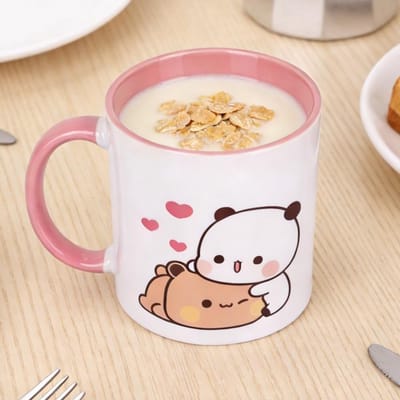Leuke 330ml keramische mok voor koffie, thee en warme chocolademelk - Perfect cadeau voor stellen en vrienden
