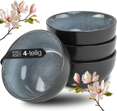 Moritz & Moritz VIDA 4-delige miso-kommen set blauw