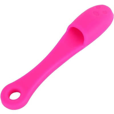 Brosse Doigt Nettoyante Visage en Silicone Nettoyant Pores Anti-Points Noirs Masseur (Rouge Rose Foncé) pink