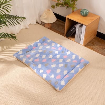 Couverture pour animaux de compagnie, tapis pour chat, épais, chaud, pour l'automne et l'hiver, pour chien, pour chenil, tapis de couchage S