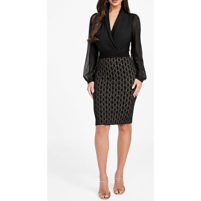 GUESS Billie Monogram Skir Small Monogram Black Taglia: XS | Minigonne Outlet | Donna | Nero