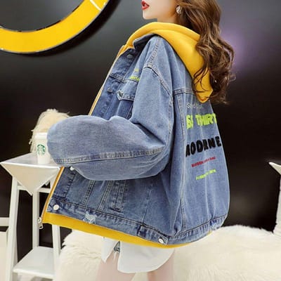 Dames Velours Gefrituurde Straat Denim Jas Herfst en Winter Koreaanse Stijl Los Grote Maat Veelzijdig Verdikt Lamswol Katoenen Jas S gray