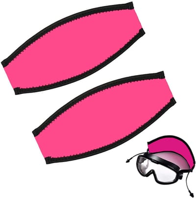 2-stuks Maskerband duiken - Duikbrilband Maskerband - Maskerband neopreen - Voorkomt dat het haar in de knoop raakt - Comfortabel om te dragen -18,5 x 8,5 cm - Geschikt voor duiken, snorkelen en zwemmen - Roze