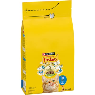 1,5kg PURINA Friskies Adult kat met zalm en groenten