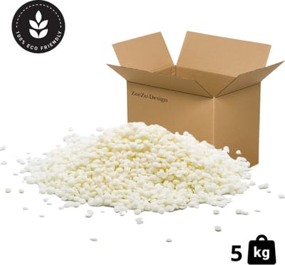 ZoeZo Kaarsenwas 5 kg - Soy Wax - Kaarsen gieten - Mallen kaarsen - Sojawas voor vrijstaande kaarsen - Pillar wax - Korrels - Zelf kaarsen maken