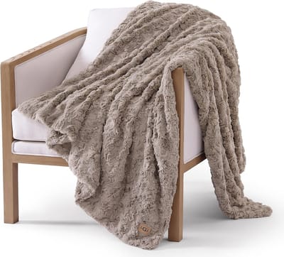 Zachte Imitatiebont Omkeerbare Deken voor Bed en Woonkamer - Luxe Boho Stijl 177 x 127 cm