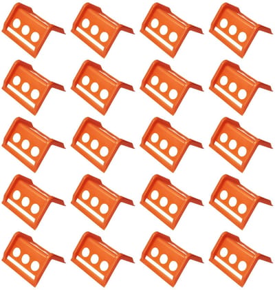 Dailygoods- Hoekbeschermers Slagbestendig - Hoekbeschermers Tafel - Hoekbescherming Cargo - Polyethyleen - Zichtbaar Oranje - Bescherming tegen Slijtage - Ladingbeschermers